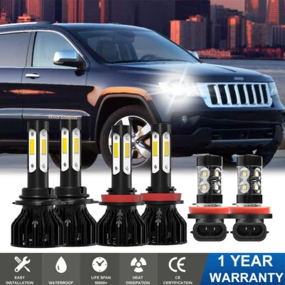 Farol combo LED + kit de lâmpadas de neblina para Jeep Grand Cherokee 2014 2015-2017 - Imagem 1 de 4