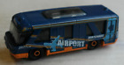 Matchbox Swift Shuttle Bus blau/orange Airport Vorfeldbus Flughafen Mattel MBX