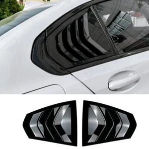 Para BMW Serie 3 M3 G20 2020-2024 Negro Brillante Cuarto Ventana Persiana Ventilación Cuchara - Imagen 1 de 8