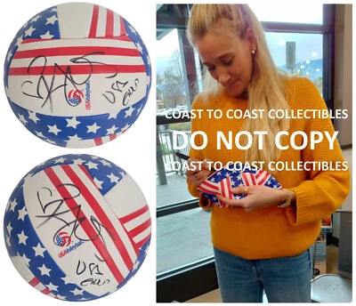 Kerri Walsh Jennings Firmado EE. UU. Voleibol Playa Prueba Autografiado Oro Olímpico. Foto 1 de 4