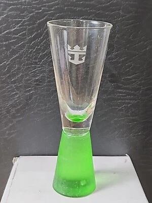 Vintage Royal Caribbean Cruise Line Cordial Shot Glass Green - Image 1 of 4