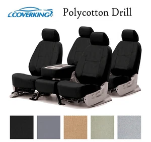 Coverking Custom Seat Covers Polycotton Drill Front and Rear Row - 5 Colors - Picture 1 of 7