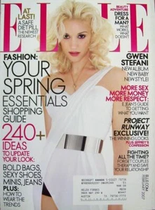Elle Magazine February 2007 Gwen Stefani Cover Elettra Rossellini Wiedemann New - Foto 1 di 1