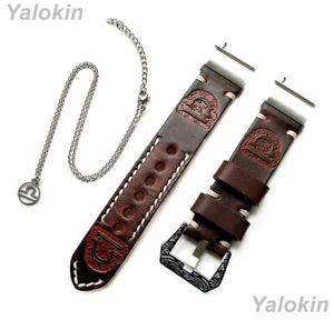 Waage Zodiac Set Geprägte Braunes Leder Band für Fitbit Versa Und 25 " Anhänger - Bild 1 von 13