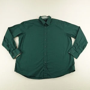 J Peterman Shirt Mens XL Forest Green Button Up Long Sleeve Casual Cotton - Picture 1 of 9