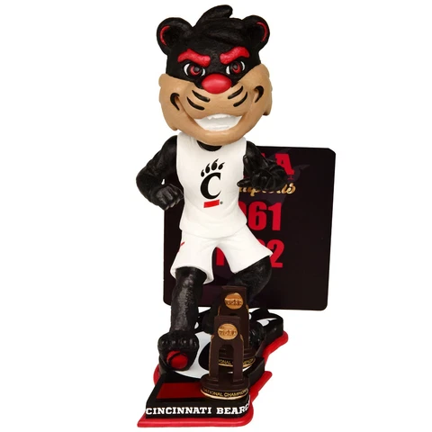 Cincinnati Bearcats Mascot Bobblehead NCAA Men's Basketball Champs #/216 NEW Cover
