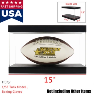 US 14.7" L Acrylic Perspex Plastic Display Case Big Box Self-Install Dustproof - Picture 1 of 12