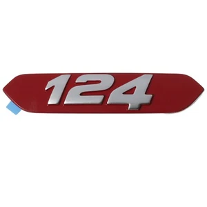 2017-2020 FIAT SPIDER 124 EMBLEM NAMEPLATE BADGE RED OEM MOPAR FIAT 82215036 - Picture 1 of 3