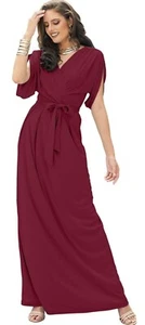 Crimson Plus Size Formal Maxi Dress - Picture 1 of 6