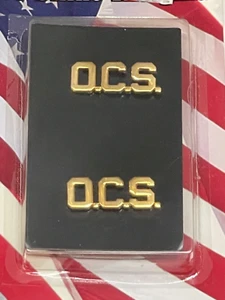Set Armee goldfarbenes Ansteck-/Hutnadel Abzeichen Rang O.C.S Offizier Kandidat Schule - Bild 1 von 3