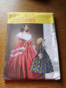 McCalls Kostüme Schnittmuster M4415 Southern Belle, Bürgerkrieg Größe 6 bis 20 - Bild 1 von 3