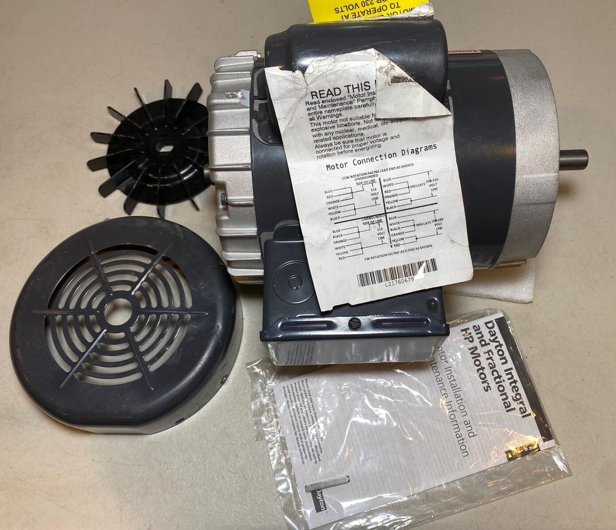 Dayton 220 V Industrial Electric Motors for sale | eBay