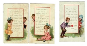 Vintage Valentine Postcards (3) G Trademark Kids and Rhymes - Bild 1 von 2