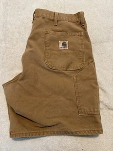 Carhartt B25 Vintage Duck Canvas Carpenter Work Shorts Size 40 - Picture 1 of 8