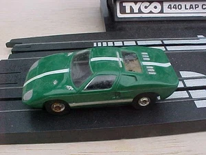 Vintage Aurora Tjet ? Ford GT 40 Green Ho Slot Car - Picture 1 of 1