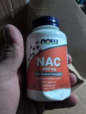 Now Foods Nac 600 мг 100 капсул - Изображение 1 из 3