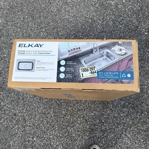 Elkay Parkway 33 Zoll Drop-in Einzelschüssel 20 Stärke Edelstahl Küchenspüle - Bild 1 von 5