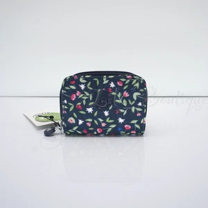 Kipling Tops Mini Wallet Zip Snap Card Case KI0809 Polyester Dancing Floral NWT - Picture 1 of 8
