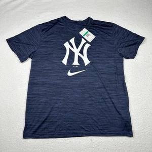 NWT The Nike Tee Men’s XL New York Yankees Dri-Fit T-Shirt Blue MLB Baseball - Picture 1 of 11