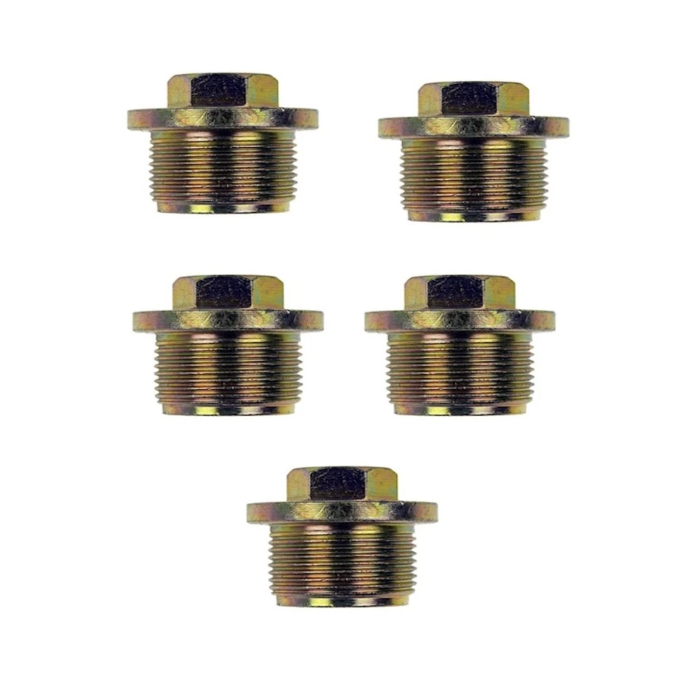 For Audi 200 Quattro 1991 Engine Oil Drain Plugs | 5 Pieces Yellow 3 Bolt Grade - Image 1 of 4
