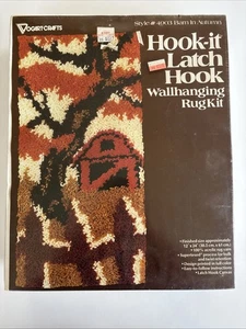 Vogart Crafts Hook-It Latch Hook Wallhanging Rug Kit 4903 Hanging Basket 12x24" - Picture 1 of 7