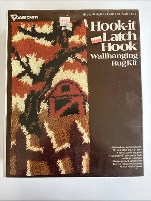 Vogart Crafts Hook-It Latch Hook Wallhanging Rug Kit 4903 Hanging Basket 12x24" - Image 1 of 4