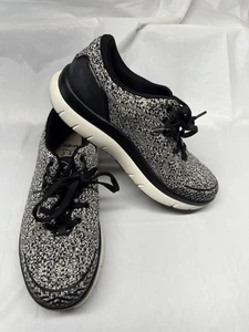 Zapatos para mujer Alegria Rok n Roll negros/blancos moteados talla 40 o 9,5/10 EE. UU. - Imagen 1 de 10