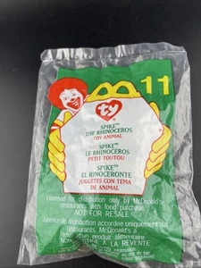TY SPIKE THE RHINOCEROS 11 MCDONALDS 2000 HAPPY MEAL TOY NEW NIP - Picture 1 of 3