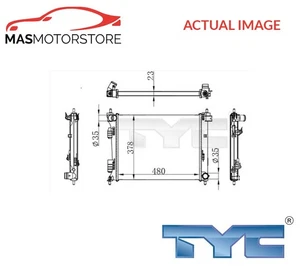 ENGINE COOLING RADIATOR TYC 717-0001 H NEW OE REPLACEMENT - Picture 1 of 5
