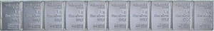 Valcambi Suisse (10 bars) 1 Gram Silver CombiBar .999 Breakable *7424 - Picture 1 of 3