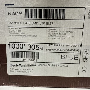 500' LANmark-6, 10136226 blau CAT6, CMP, UTP, BLTP Berk-Tek Kabel - Bild 1 von 4
