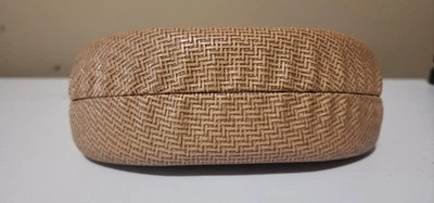 Estuche para gafas de sol Maui Jim tejido carcasa dura caja protectora con bolsa marrón tostado Foto 1 de 4