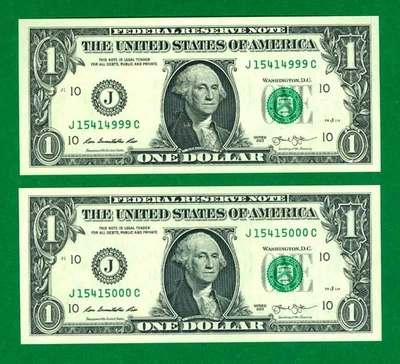 $1 2013 2 J/C BLOCK (fw) KANSAS CITY CU. P-1. ROLL OVER PAIR 4999-5000 - Image 1 of 3