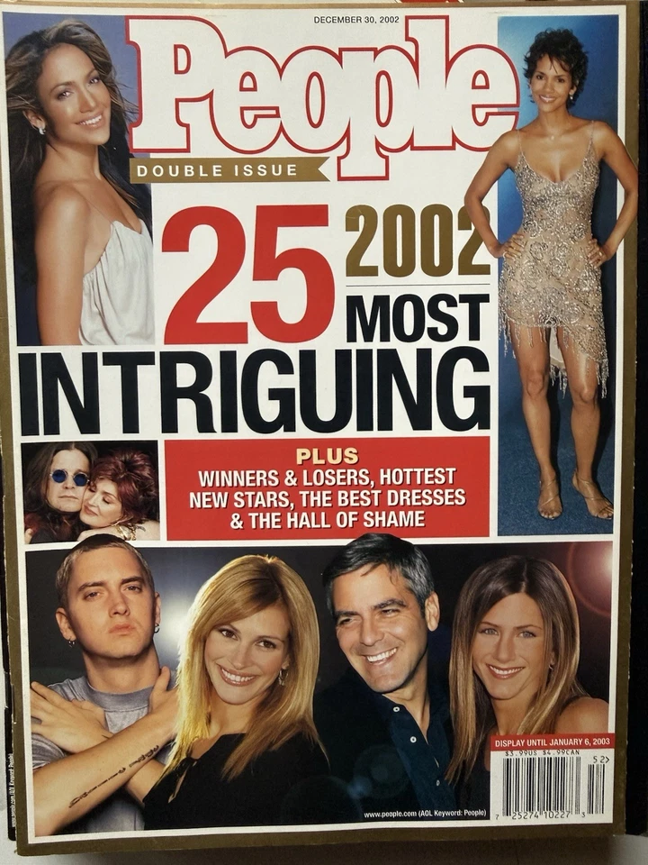 People Magazine Dec 30, 2002 - 25 Most Intriguing People Eminem-Jennifer Aniston - Image 1 of 1