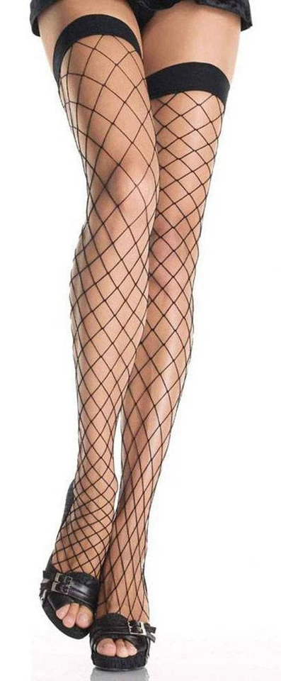 Halterlose Grob-Netz Strümpfe in diversen Farben - Bild 1 von 1