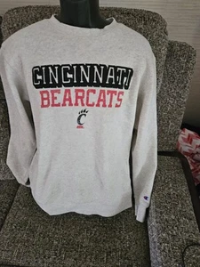 Cincinnati Bearcats Vintage Look Sweatshirt Adult M Gray Champion - Picture 1 of 7