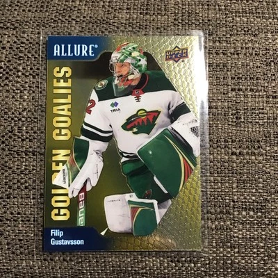 2023-24 UD Allure Golden Goalies Filip Gustavsson - Image 1 of 2