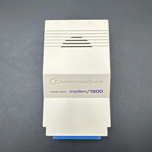Módem Commodore 1200 de colección para Commodore 64 y 128 modelo 1670 sin probar - Imagen 1 de 7