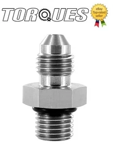 AN -4 (AN4 AN 04) to  7/16" UNF ( AN-4)  Adapter With O-Ring In Stainless Steel  - Picture 1 of 1