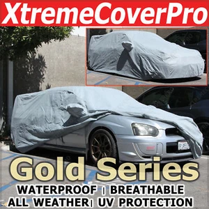 Waterproof Car Cover GREY for 2006 2007 2008 Subaru Impreza STI w/STI spoiler - Picture 1 of 10