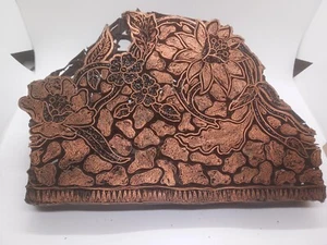 Vor 70er Jahre Batik Tjap Batik Stempel Kupfer Hergestellt in Indonesien Bali 11" x 8" x 4" - Bild 1 von 4