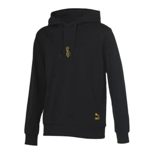 Puma X BTS  LS Shoelace Hoody Hoodie Official Bangtan Boys S-XL - Black Gold  - Picture 1 of 8
