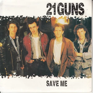 21 GUNS Save me PICTURE SLEEVE 7" 45 rpm record NEW RARE! + juke box strip - Picture 1 of 4