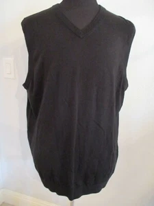 Nuevo con etiquetas Hart Shaffner Marx 2XT Negro Cuello en V Chaleco Suéter Precio de venta sugerido por el fabricante $89.50 - Imagen 1 de 11