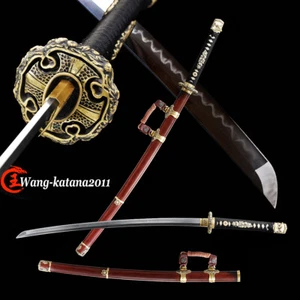 40"Top Grade Sharp Tachi Full Tang Japamese Samurai Katana Sword T10 Clay Temper - Picture 1 of 16