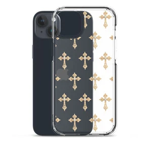 Gold Cross Clear Case for iPhone® - Picture 1 of 29