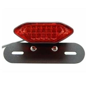 Motorrad LED Rücklicht Rückleuchte Blinker Kennzeichenleuchte mit Halterung - Picture 1 of 6