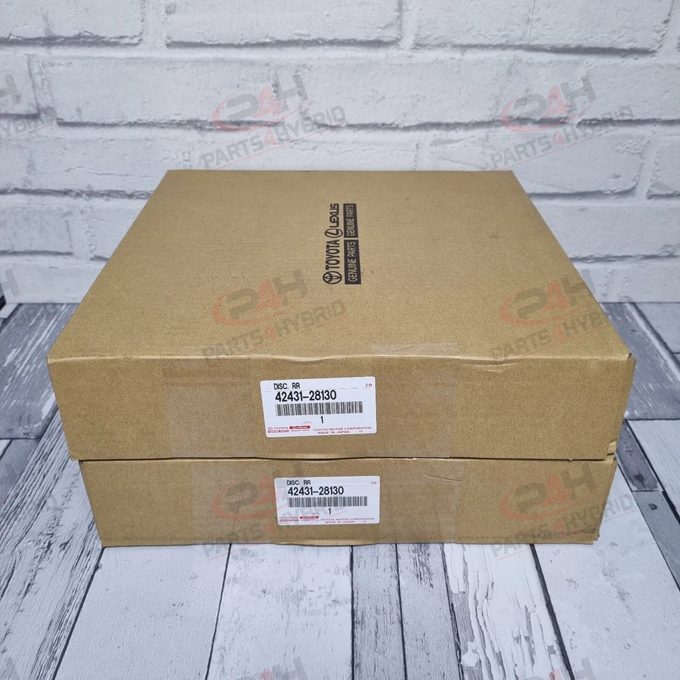 GENUINE TOYOTA ESTIMA REAR BRAKE DISCS 2006-2019 OEM PART 42431-28130 BRAND NEW - Image 1 of 1