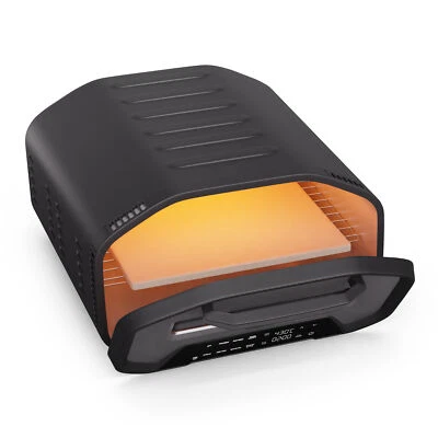 Pizzaofen Elektrisch 1700 W Klein Ofen Flammkuchen BBQ Grill Timer 7 Programmen  - Bild 1 von 4