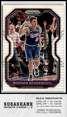 2020 Prizm 27 Bogdan Bogdanovic Silver  Kings  Basketball Card - Image 1 of 2